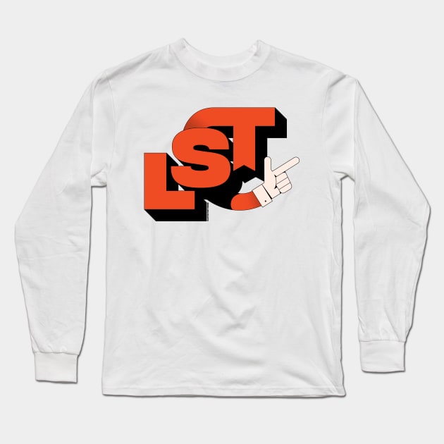 LST Orange Long Sleeve T-Shirt by Let's Stop There